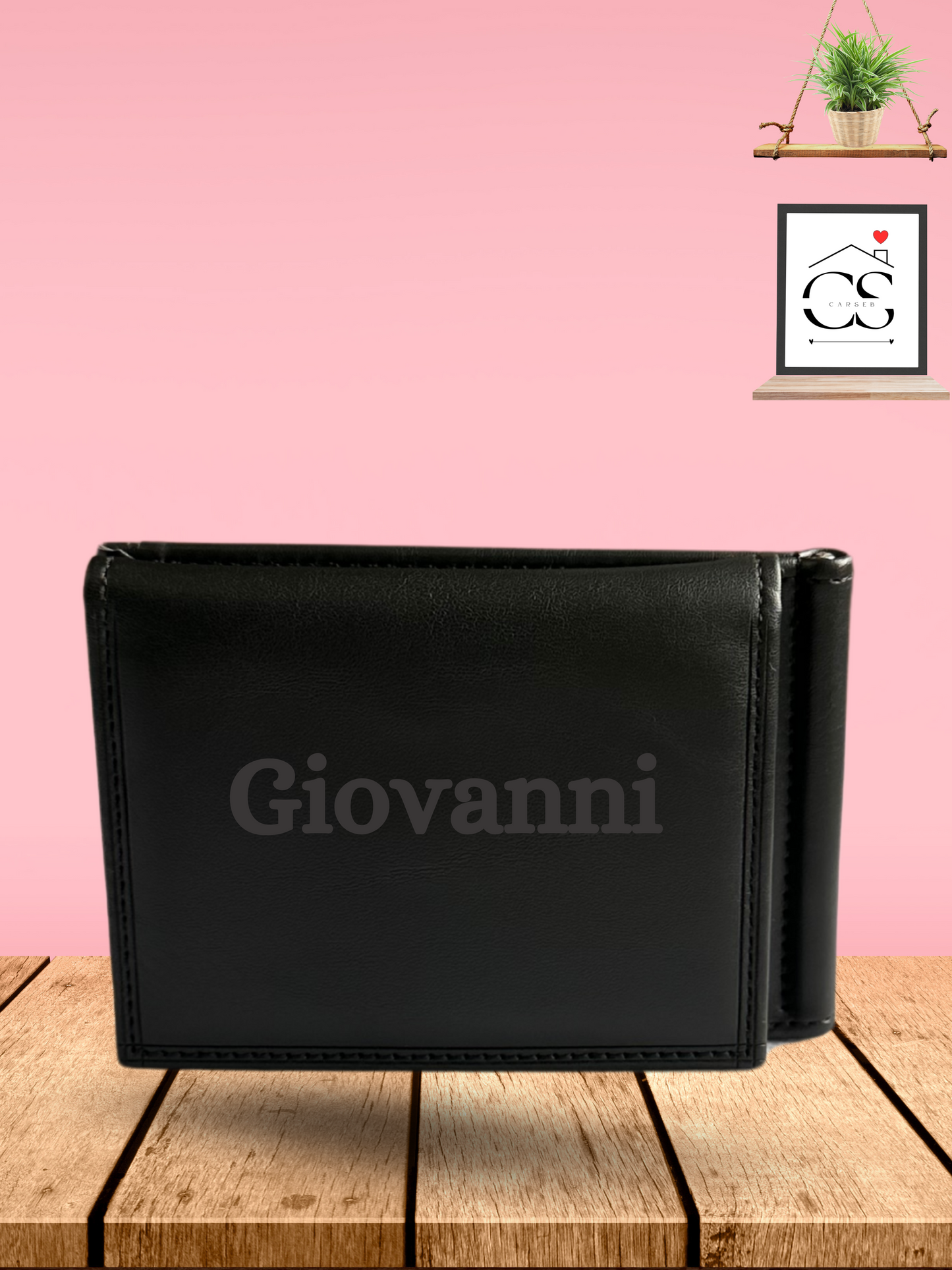 Portafoglio Grace Black Unisex Personalizzato