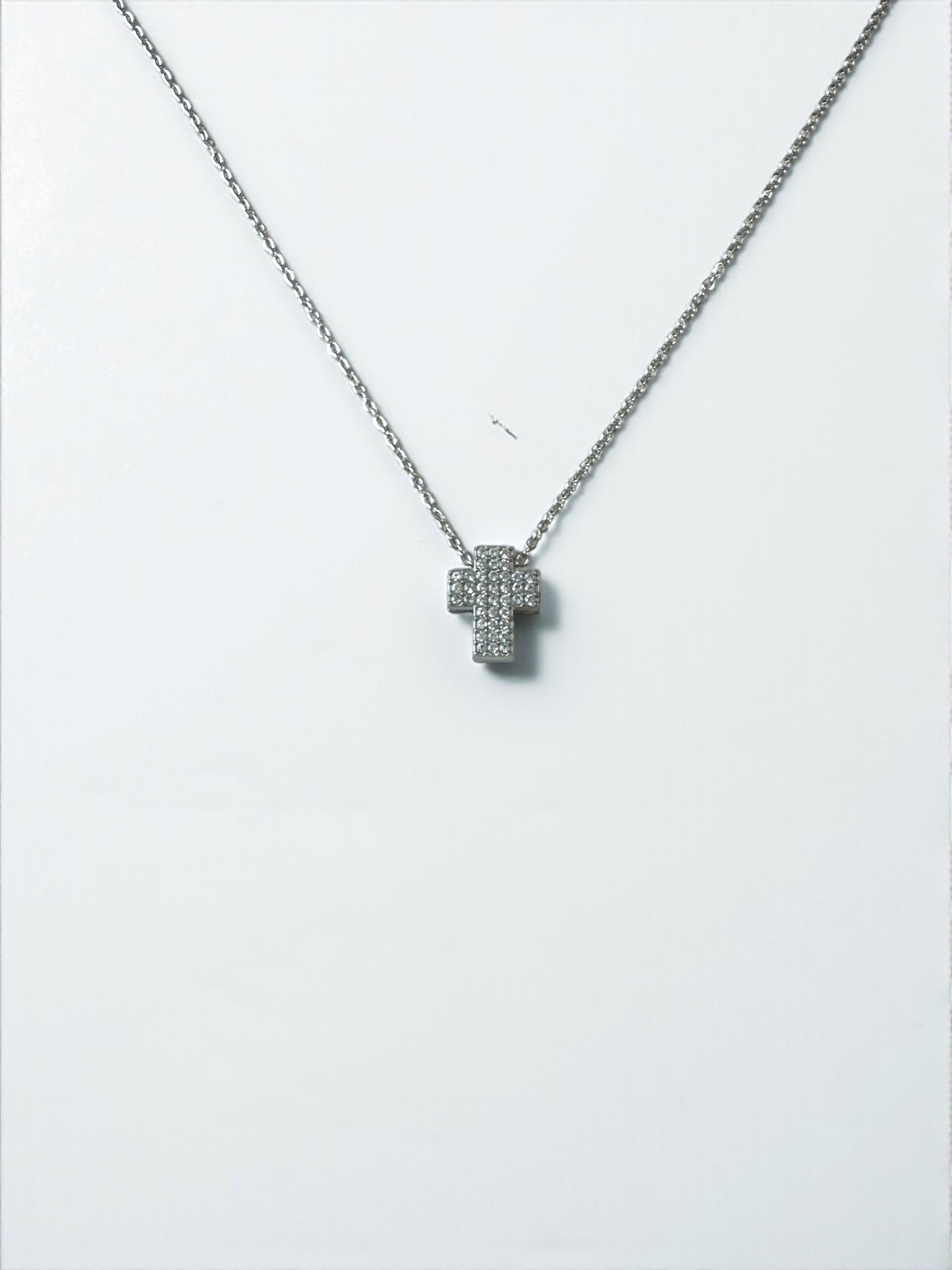 Collana Croce Silver