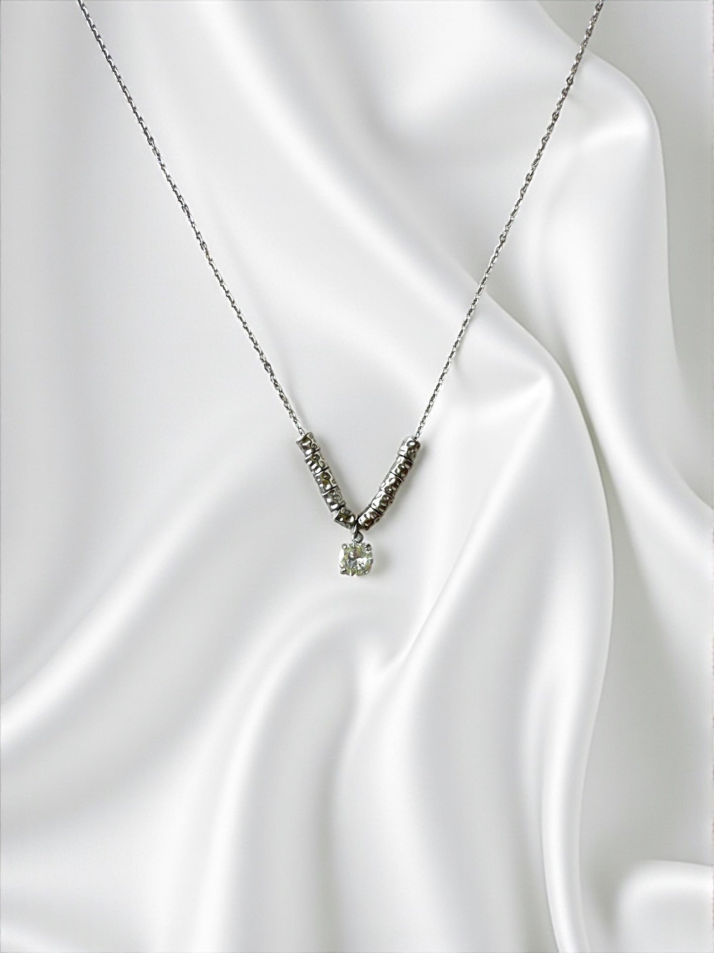 Collana Punto Luce Con Sassolini Silver