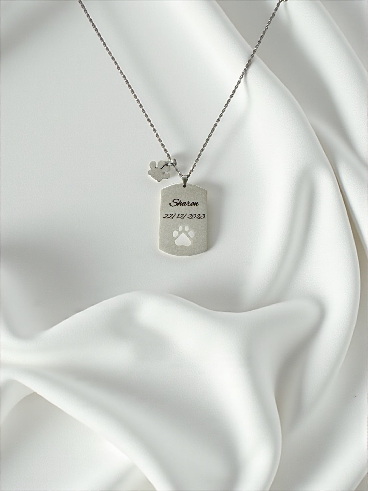 Collana Amici a 4 zampe Personalizzabile Silver