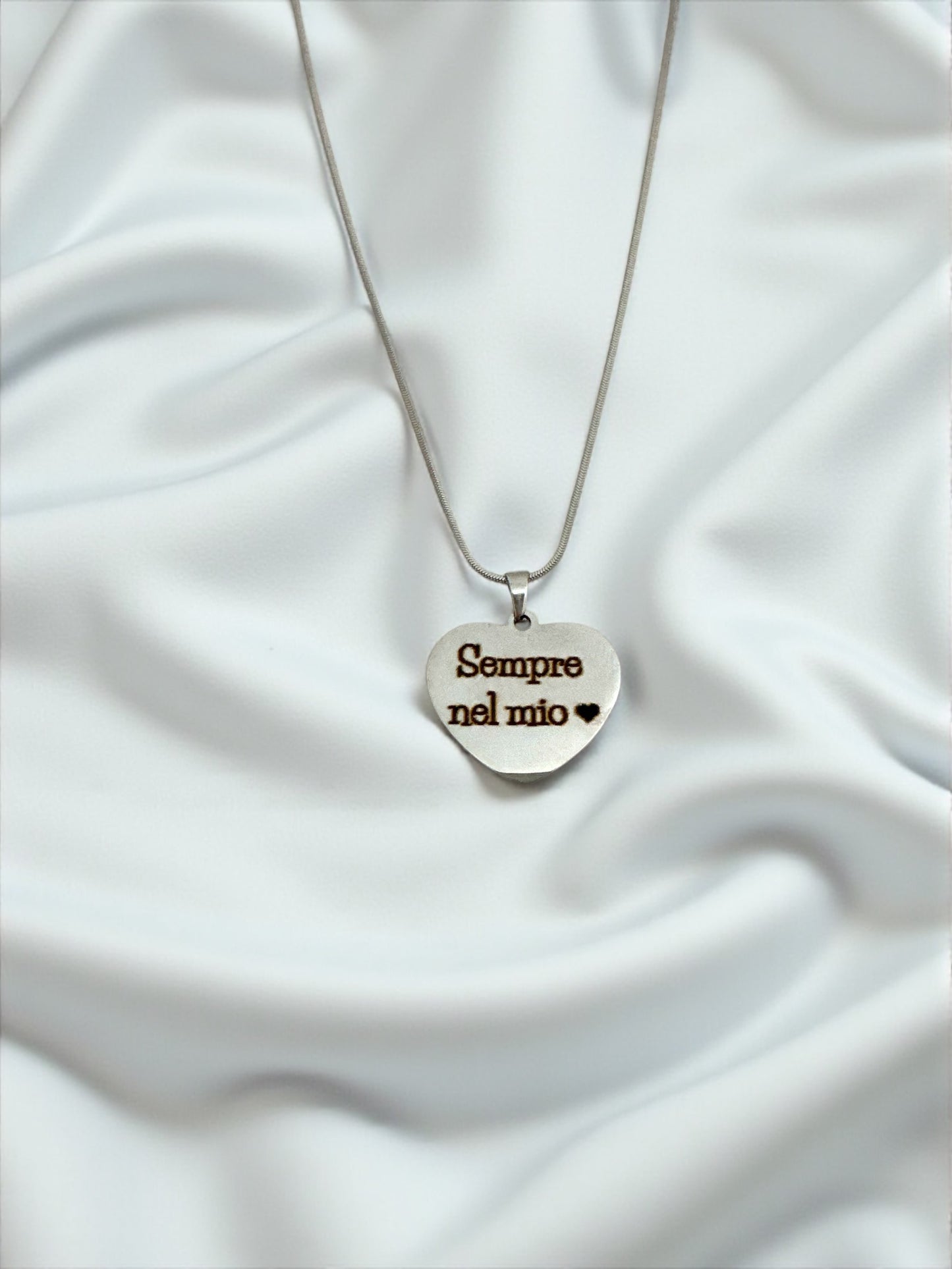Collana Cuore Personalizzabile Silver