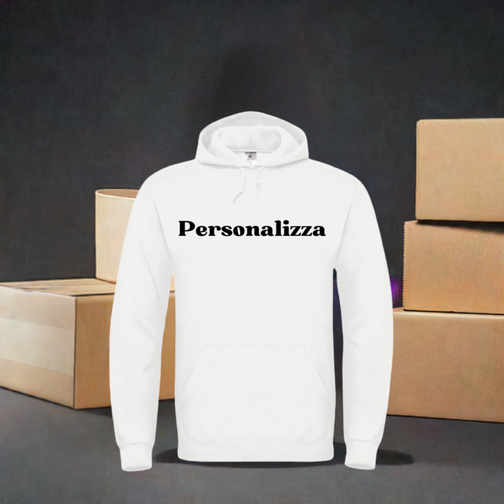 Felpa con Cappuccio Uomo Personalizzata con Ricamo