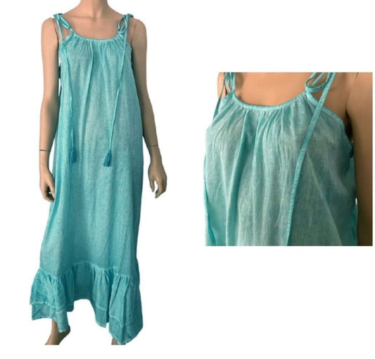Vestito Lungo Turchese