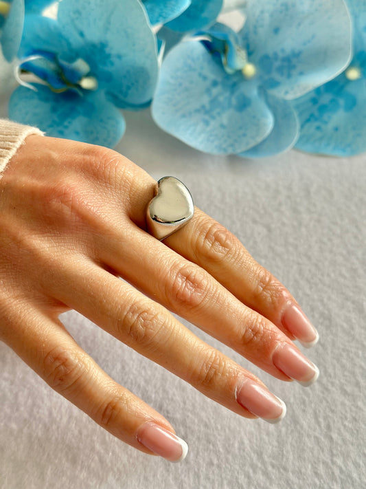 Anello Heart Vintage Silver