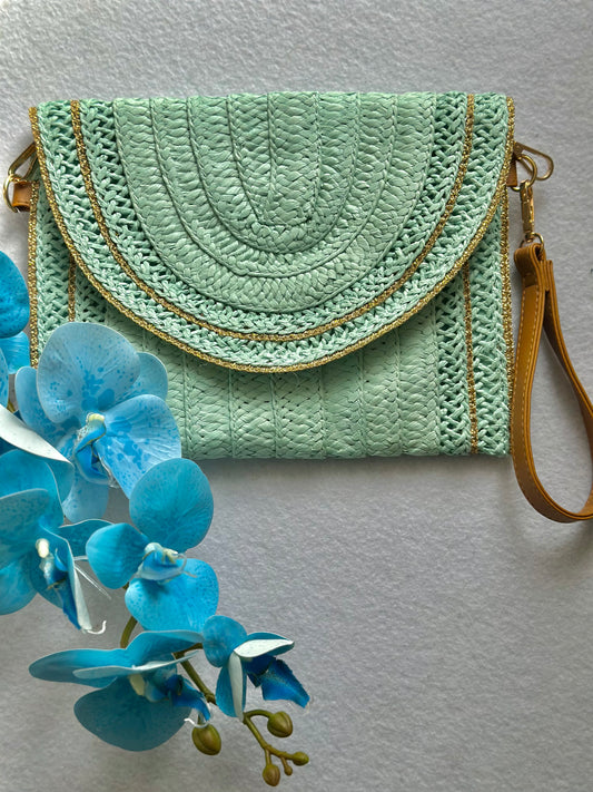 Pochette Aisha Verde Acqua