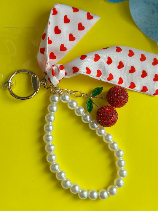 Charm Bag Cherry o Portachiavi