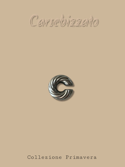 Ear Cuff Boom Silver