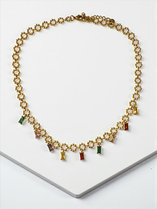 Collana Girocollo Flower Gold