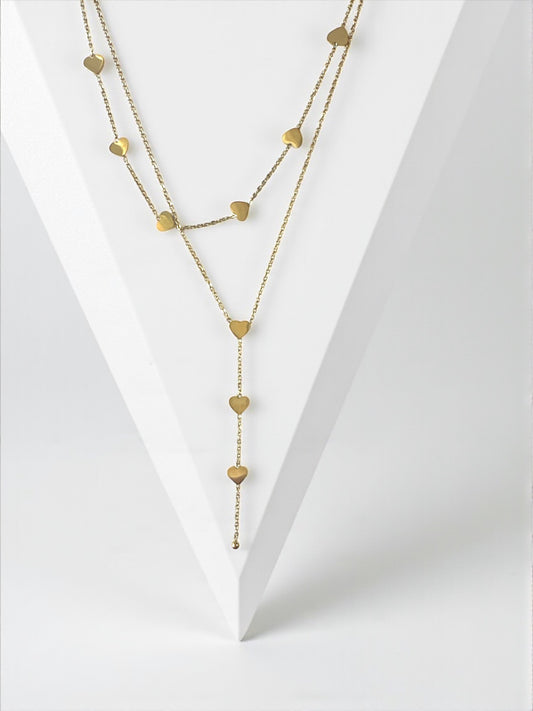 Collana Rosario Doppio Filo Gold