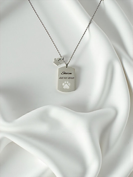 Collana Amici a 4 zampe Personalizzabile Silver