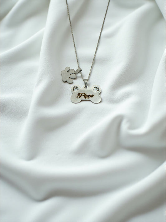 Collana Ossetto Personalizzabile Silver