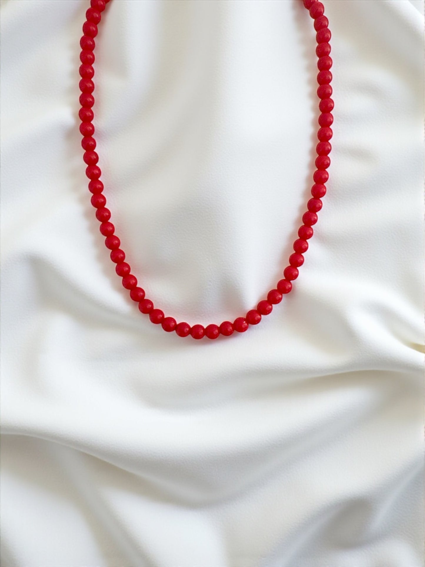 Collana Perle Dolci Rossa