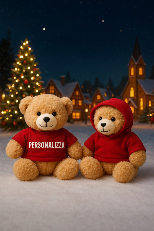 Peluche con Felpa/Cappuccio Personalizzabile