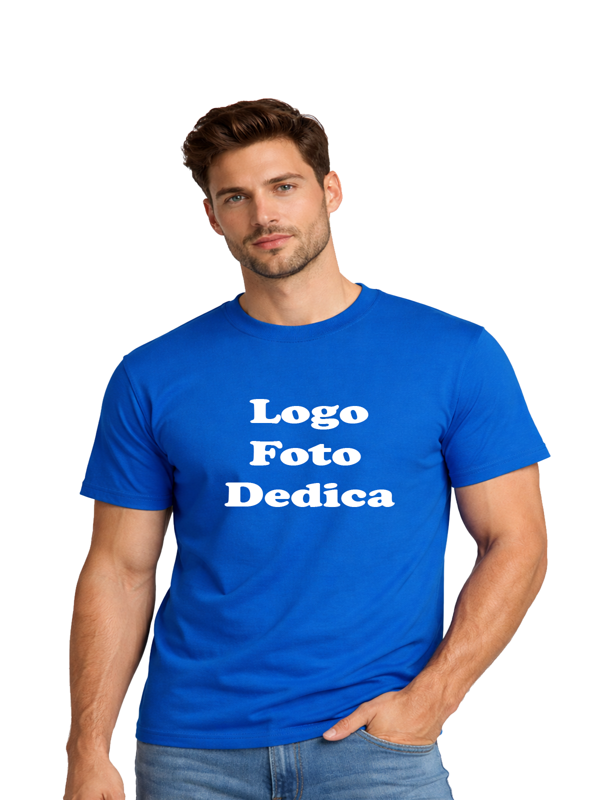 T-Shirt Uomo Personalizzabile con LOGO/FOTO/DEDICA
