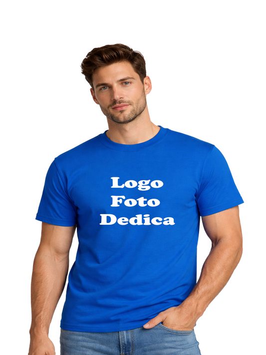 T-Shirt Uomo Personalizzabile con LOGO/FOTO/DEDICA