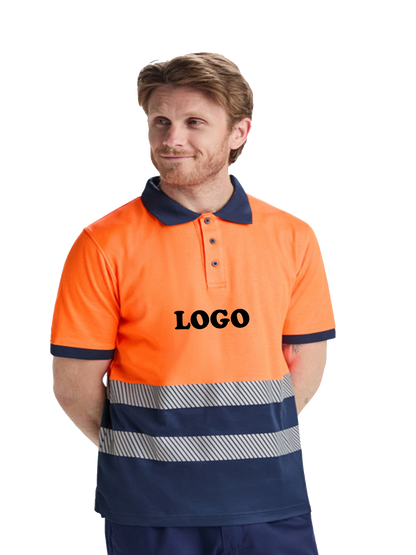 Polo Uomo Alta Visibilità Personalizzabile