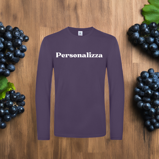 T-Shirt Manica Lunga Donna Personalizzata con Ricamo