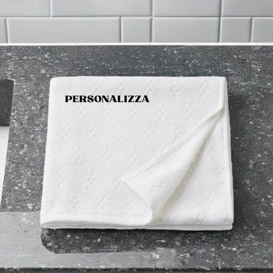 Asciugamano 1mt x 60cm Personalizzata con Ricamo