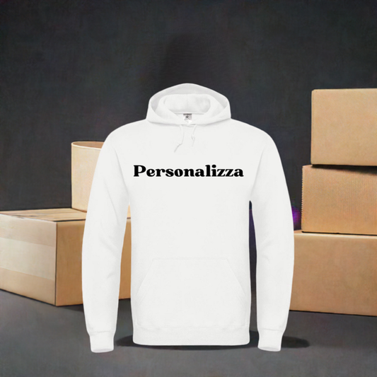 Felpa con Cappuccio Uomo Personalizzata con Ricamo
