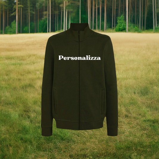 Felpa con Zip Uomo Personalizzata con Ricamo